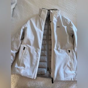 Kjus 40/L white jacket with silver liner